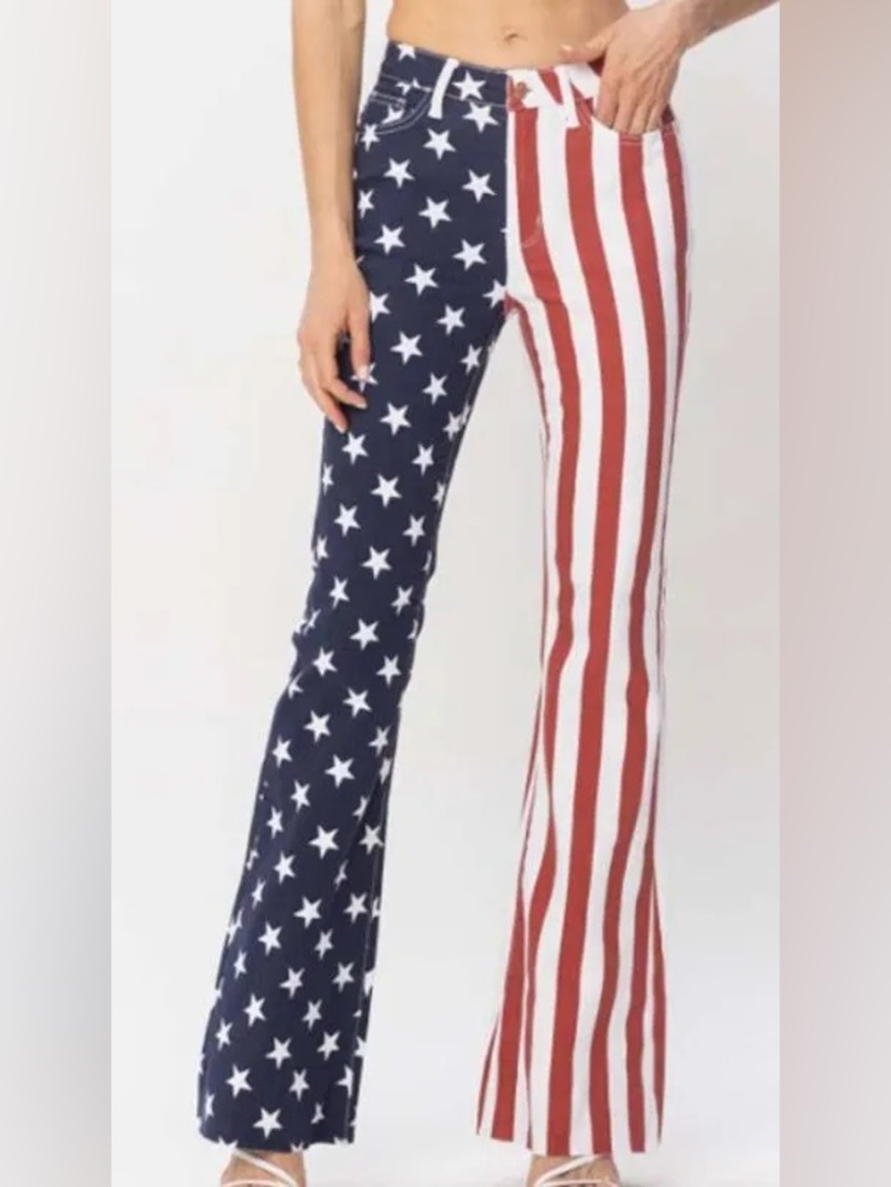 Judy Blue High Waist Flag Flare Jeans - Picture 3 of 13